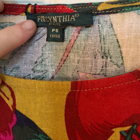 BRAND NEW Floral cap sleeve dress Petite Small - Picture 3 of 3